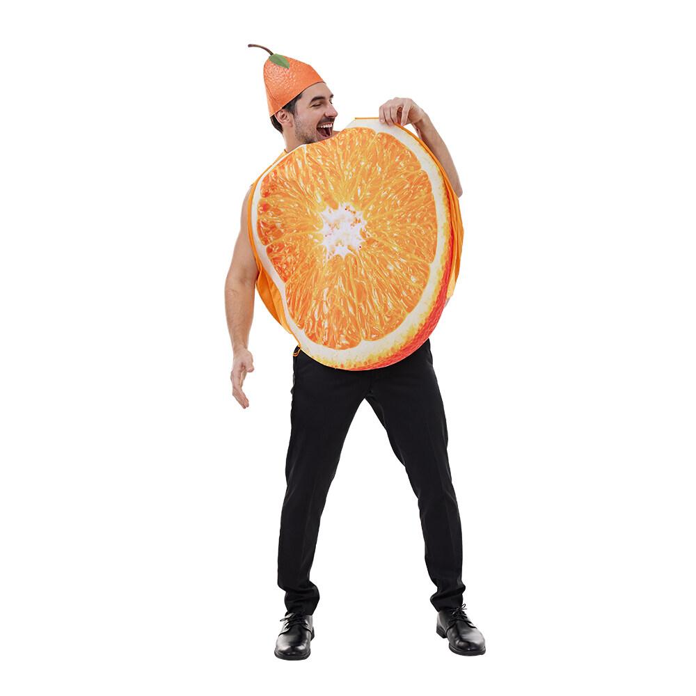 

Взрослый костюм пучка фиолетового винограда Sliceme, оранжевого помидора, с шляпой, смешной костюм еды, фруктов для вечеринки, Хэллоуина One Size оранжевый