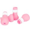4pcs AntiScratch Cat Foot Covers Adjustable Silicone Pet AntiOff Claw Shoes Boots Cover(Pink )