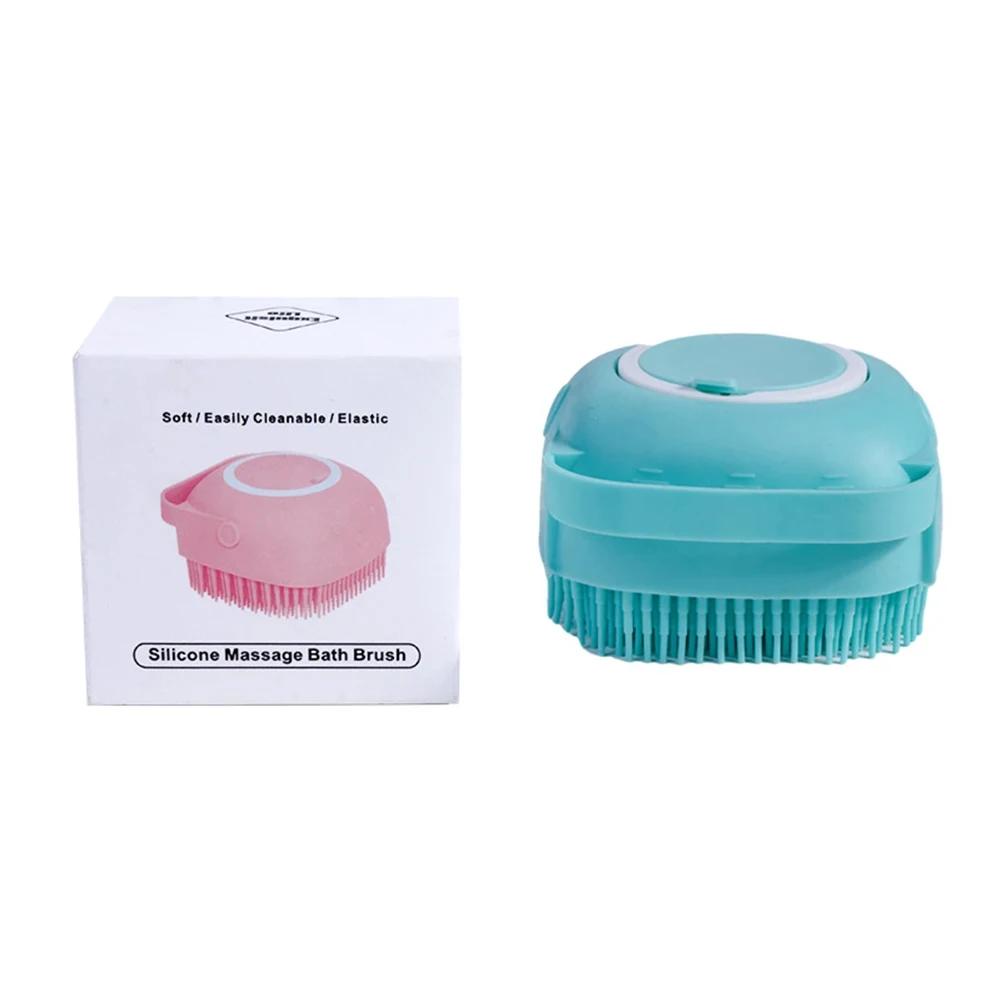 Bathroom Puppy Dog Cat Bath Massage Gloves Brush Soft Safety Silicone Pet Accessories for Dogs Cats Dog Comb Tools