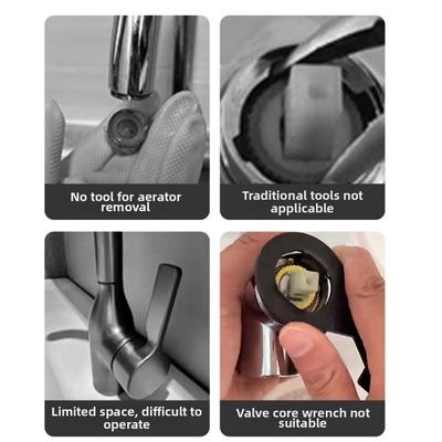12in 1 Faucet Aerator Wrench Labor Saving Home Repair Water Pipe Wrench Plumbing Portable Sink Plumbing Spanner