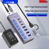 7-Port USB-C 3.0 High-Speed Hub Docking Station 10G Power Delivery Splitter Expander