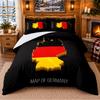 Gedrucktes 3-teiliges Bettwäsche-Set Muster der deutschen Nationalmannschaft Bettlaken Kissenbezug Für Schlafzimmerdekoration