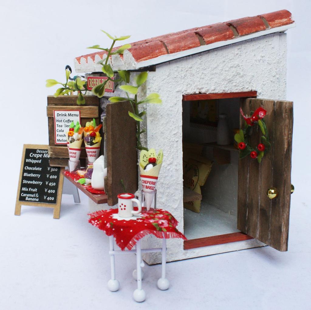 Billy Handmade Dollhouse Kit Cottage Kit Creperie 8722