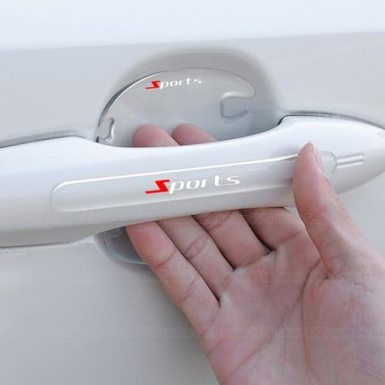 8Pcs Transparent Car Door Handle Bowl Sticker Anti Scratch Protector Accessories