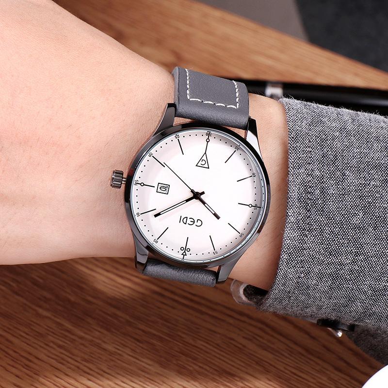 Nordic Style Simple Calendar Women'S Watch Atmospheric Casual Belt Couple Watch Trendy Fashion Waterproof Women'S Watch