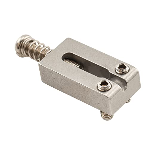 Musiclily Pro 10.5mm Stainless Steel Guitar Bridge Saddles for ST Strat/TL Telecaster Electric Guitars, Original Color (Set of 6)