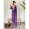 Viscose Chanderi Ethnic Kurta Set Designer Wedding Wear Kurti Pant Dupatta Set VF-1455