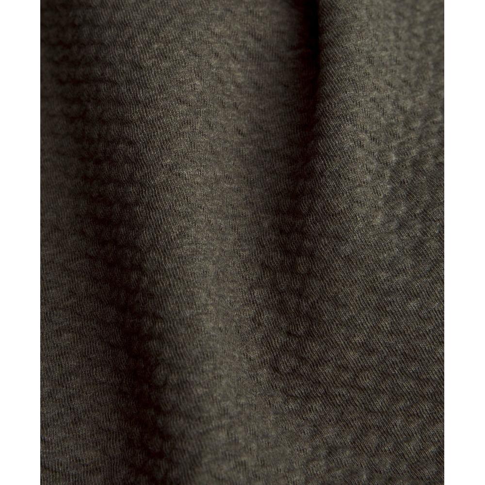 Lululemon Textured Double Knit Cotton Hoodie Heathered Olive Brown Black