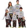Parent-child Christmas Print Home Suit Long-sleeved Top And Pants