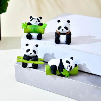 Panda Set Combo of 4 for Table Home Decor, Valentine Panda Miniature Unique Gifts New