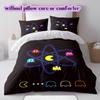 Copripiumino Morbido e Confortevole Anime PacMan, Set Biancheria da Letto per Bambini Regalo, Misura Extra Large, Varie Misure Disponibili
