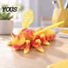 3D Printed Bee Toy Refrigerator Magnet, Realistic Flexible Joint Figurine, Articulated Magnetic Fridge Decoration Decor for Kitchen & Office