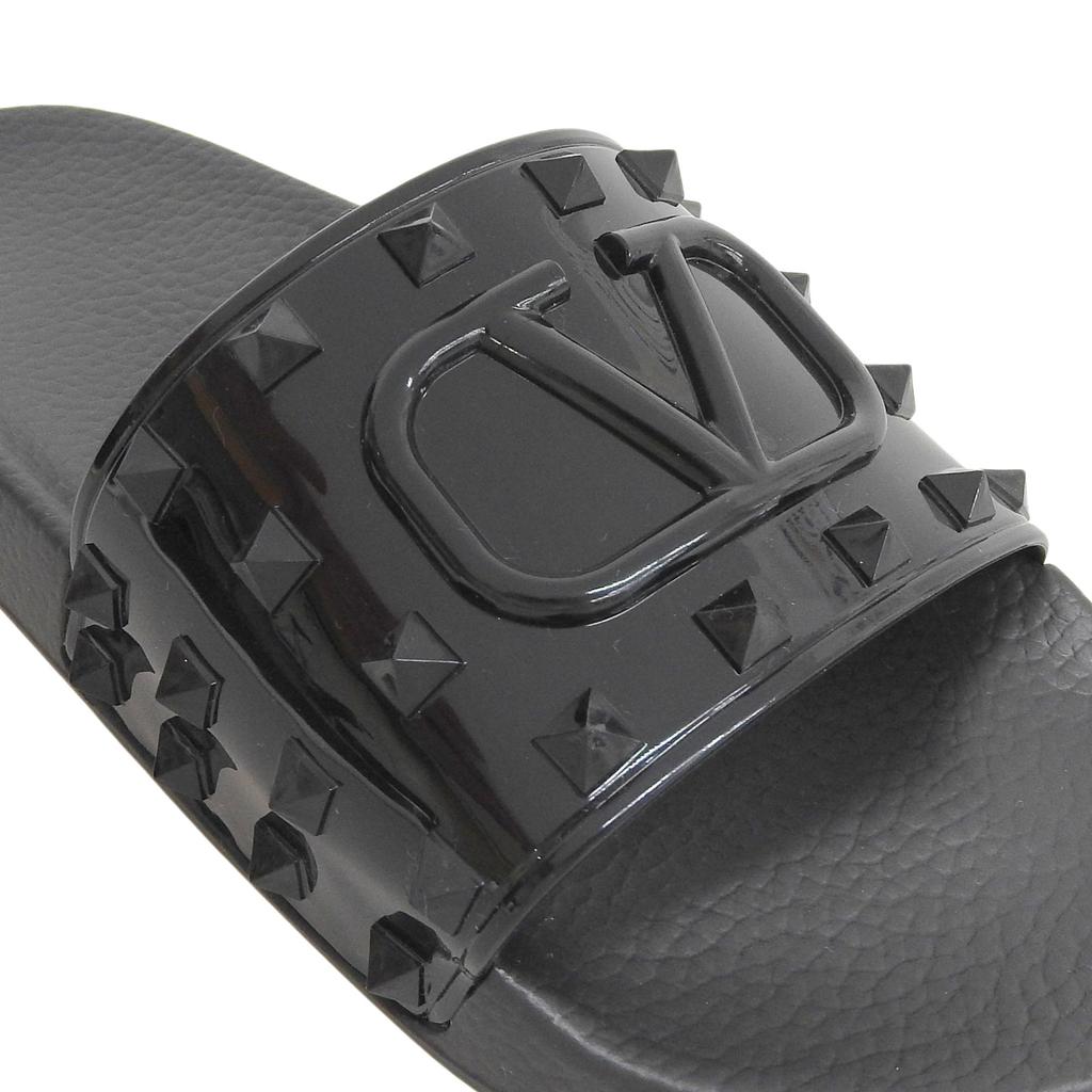 Pristine Valentino Garavani Sandals black rubber mens 40 Used