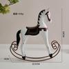 Nordic Retro Wooden Horse Ornament Creative Desk  Accessories Desktop Ornament Children's Room Decoration Crafts Home Decor Gift