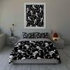 Dancing Skeletons Pattern Bedding Duvet Cover Sets Duvet Covers Pillowcases Gifts (1 * Duvet Cover 2 * Pillowcases, Without Duvet Insert)