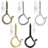 Q-Type Snap Hook with Safety Buckle for Wall/Ceiling Hanging of Flower Pots, Anti-Drop Design