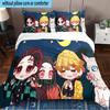 Winter Fantasy Slayer Group 3PCS Bedding set,Ideal for1pc Duvet Cover And 2pcs Pillowcases Perfect for Christmas gift,Ideal for Bedroom, Dormitory