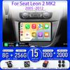Android Pour Seat Leon 2 MK2 2005 - 2012 Lecteur Multimédia De Voiture Sans Fil Carplay Unité Principale Automatique Radio Stéréo Navigation GPS 2din