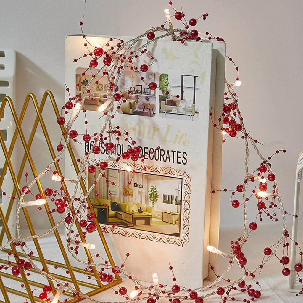 20 LED Christmas String Lights Battery Powered Christmas Decorations Christmas Garland For Fireplace Mantel Indoor Outdoor