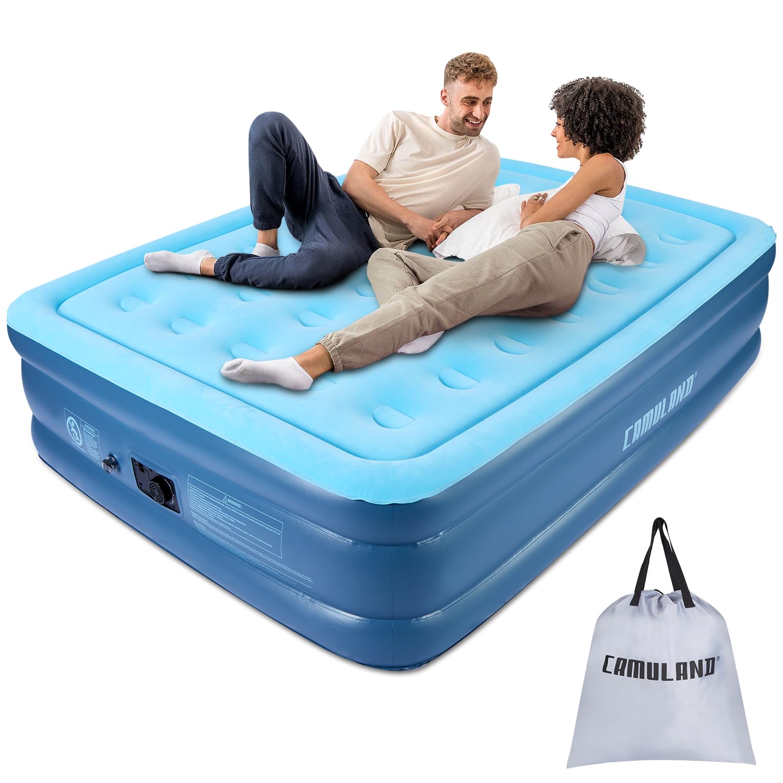 

CAMULAND Air Воздух Электрический Сумка для хранения воздуха Для Кемпинга Кровать, Матрас, Двуспальный, Встроенный насос, 20315246СМ, Кровать, Складной, В комплекте, Дремота, Путешествия, синий