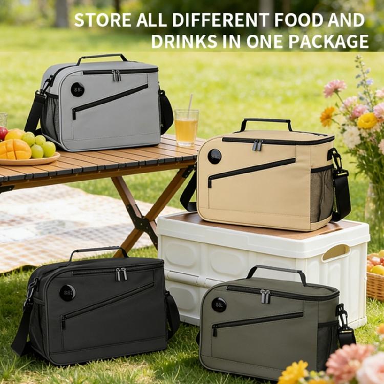 Premium Reflective Insulated Lunch Pack With LCD Panel For Hot Cold Items