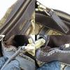 Gebrauchte GUCCI Schultertasche 203257 Abbey GG Canvas beige Dunkelbraun Diagonal getragen