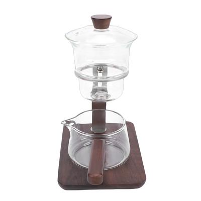 Magnetic Teapot Set Clear High Borosilicate Glass Water Separation Teapot with Base Fairness Mug Cup Lid