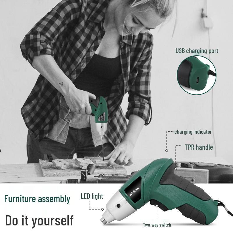 3.6V Electric Screwdriver Home Tool Set - Multifunctional Lithium Battery Gadget for Disassembly