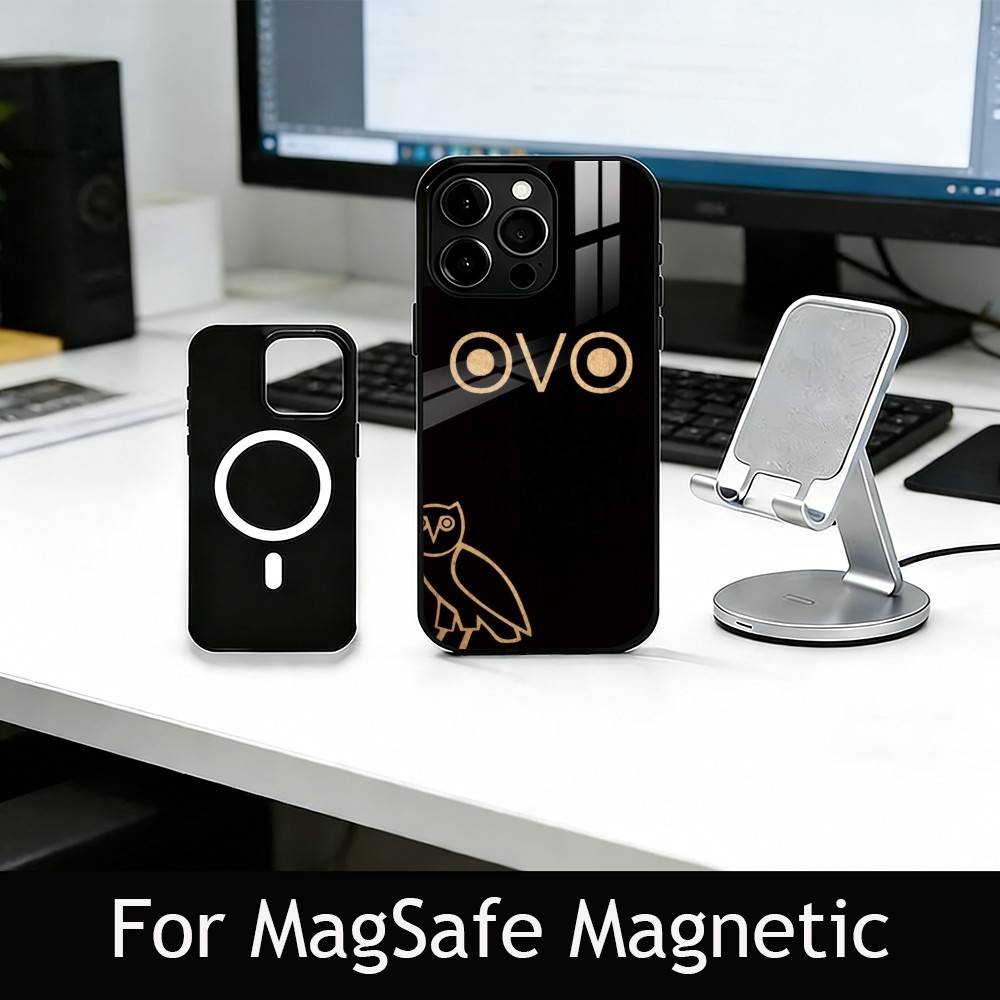 D-Dark O-Owl O-Night Phone Case For iPhone17,16,15,14,13,12,11 Plus,Pro Magnetic For Magsafe Wireless Charging