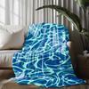 Abstract Pattern Blanket Microfiber Flannel Cover Blanket Bedroom Living Room Sofa Soft And Comfortable Home Decoration