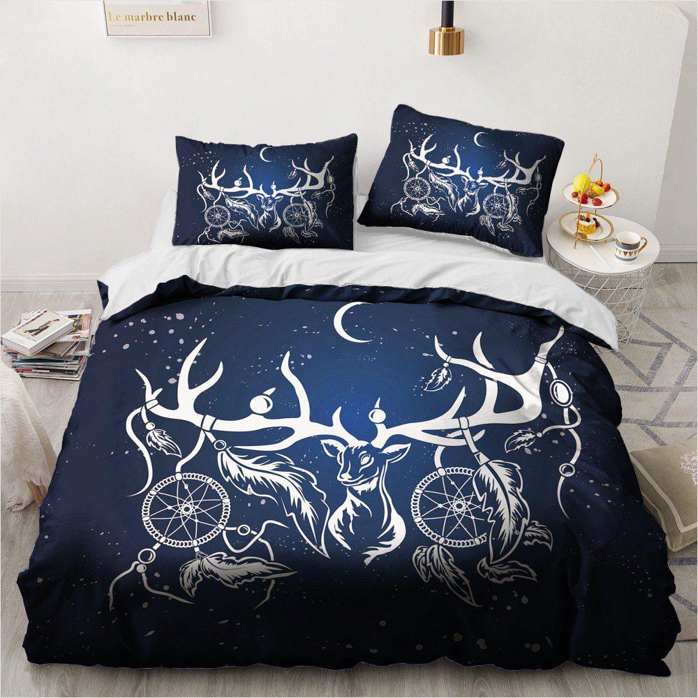 

Домашний текстиль 3D цифровая печать Письмо Ловец снов Коллекция Фэнтези Перо Человек Ту Постельное белье из трех предметов 70 * 133 two-piece set