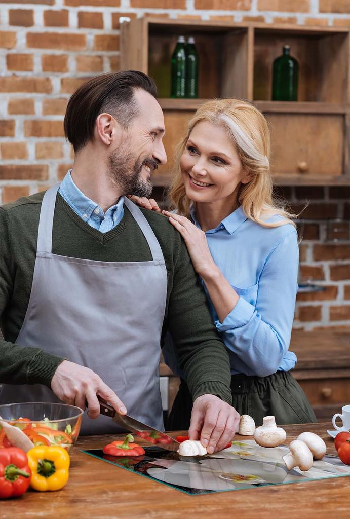 SZKLANA DESKA DO KROJENIA 35x52 ORCHIDEA