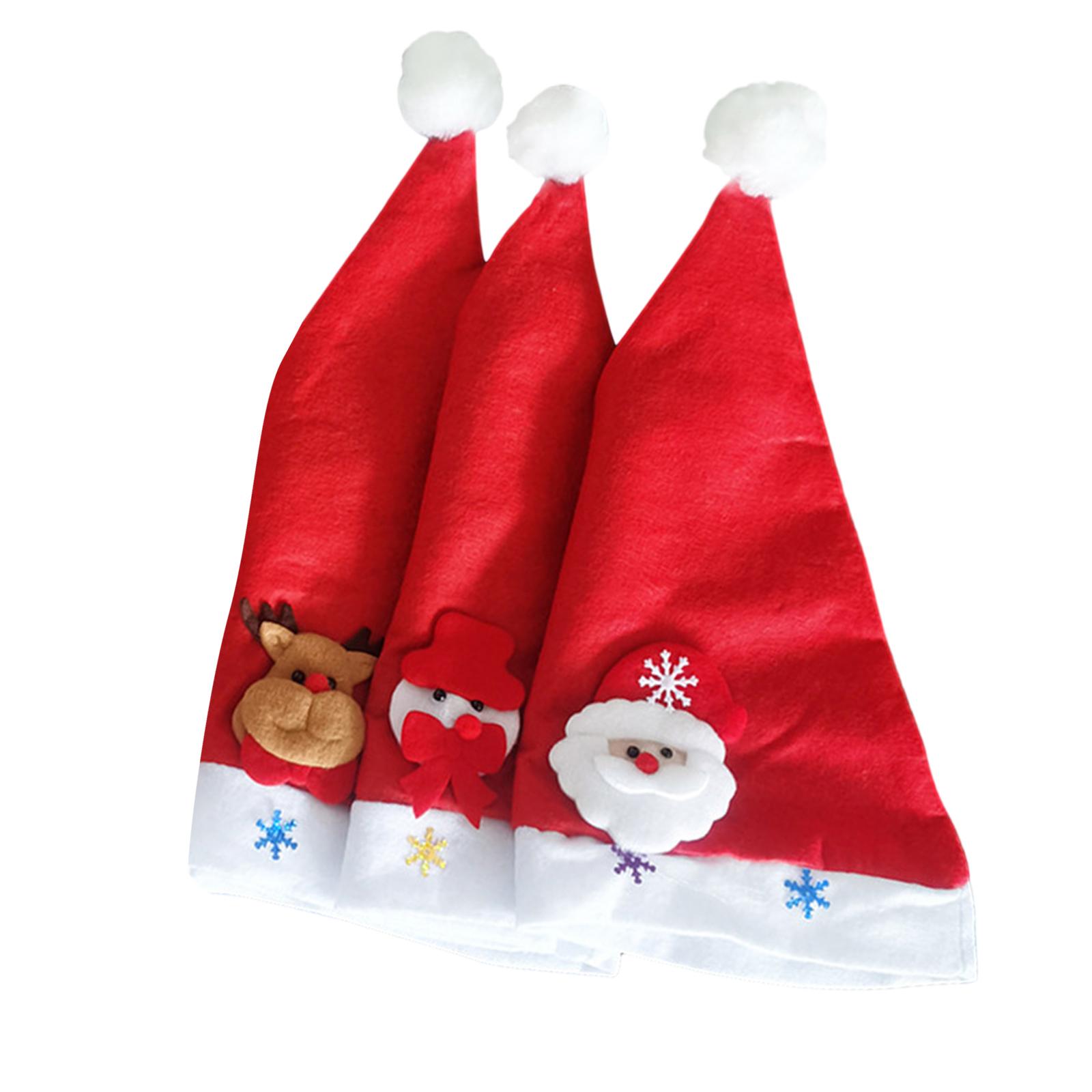 Cosplay Santa Hat Holiday Christmas Hat for Adult Unisex LED Glowing Hat Classical Hat for New Year Adult Teens