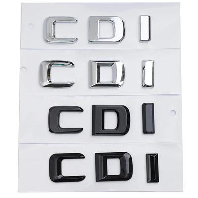 3D Svart Krom ABS Bokstäver För Bilens Bagagelucka Mercedes Benz A B C E GLK CLS ML 320 220 250 280 CDI Logotyp Emblem Klistermärke Tillbehör