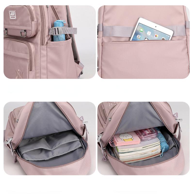 Jednokolorowy plecak studencki Modny plecak Lekki i swobodny plecak