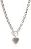 Toggle Logo Charm One Size Women's Necklace, Silver,