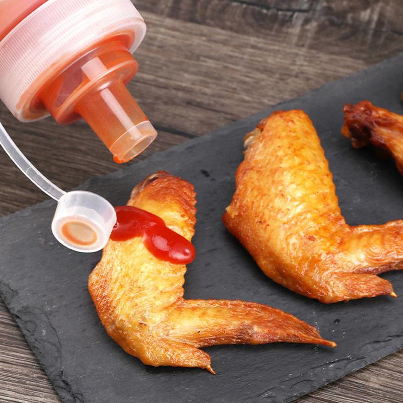 600/800/1000ML Square Squeeze Sauce Bottles Condiment Dispenser Large Mouth Dustproof Kitchen Seasoning Salad Olive Oil Bottle