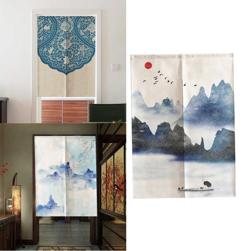 Decorative Cotton Linen Curtain Door Tapestry for Doorways Adding Elegances to Any Room Divider Kitchen Home Decoration