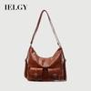 Ladies Shoulder Bag Commuter Large Capacity Oil Leather All-Match Fashion
