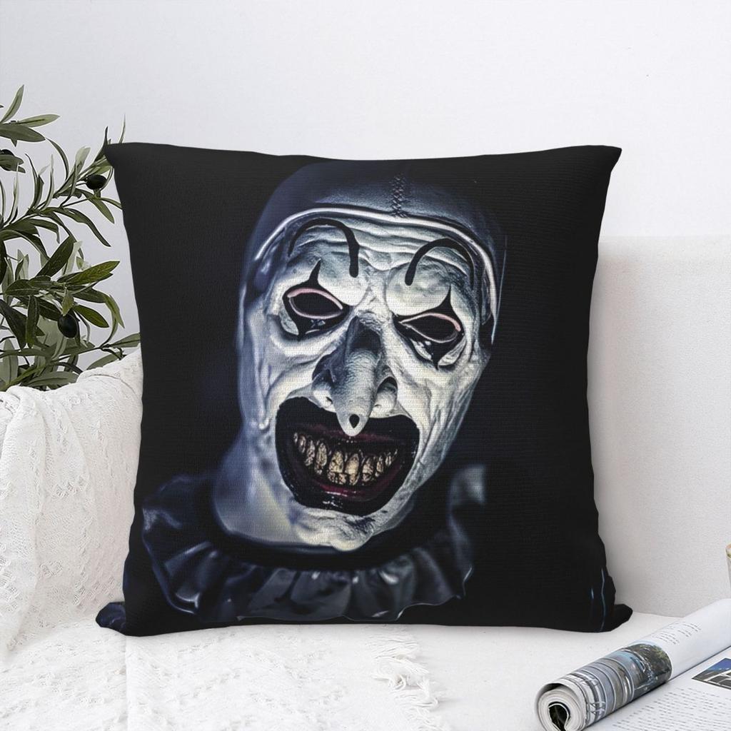 Pillow Cover Film Funny TTerrifier Horror Cushion Cover Novelty Pillow Case For Chair Sofa Home Decoration Pillowcases