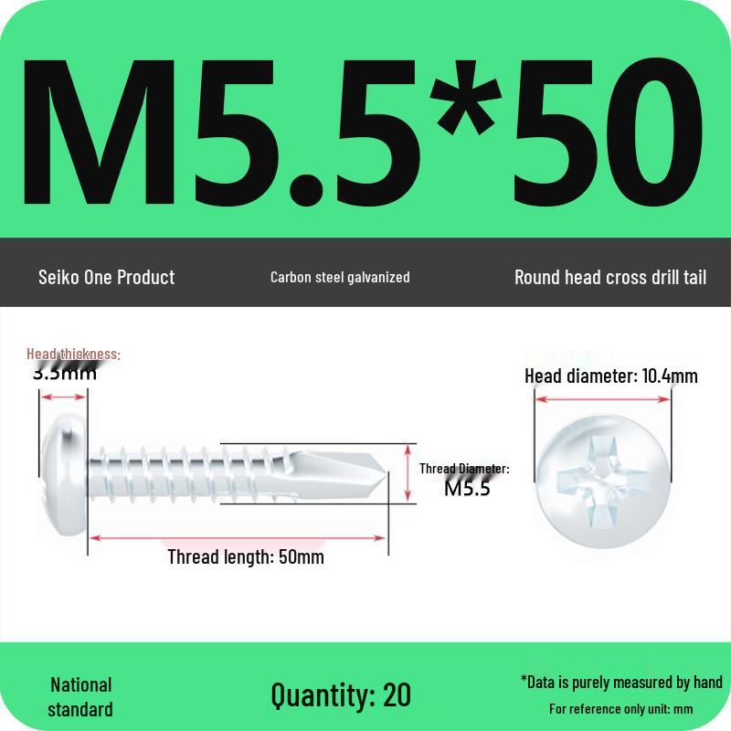 National Standard Hardened Galvanized Phillips Self-Drilling Self-Tapping Screws for Sheet Metal