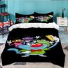 3PCS Oggy Bedding Set,Including 1pc Duvet Cover And 2pcs Pillowcases Perfect for Bedroom, Dormitory, Large size Fan Christmas gift