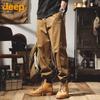 JEEP Men's Loose Fit Cargo Joggers
