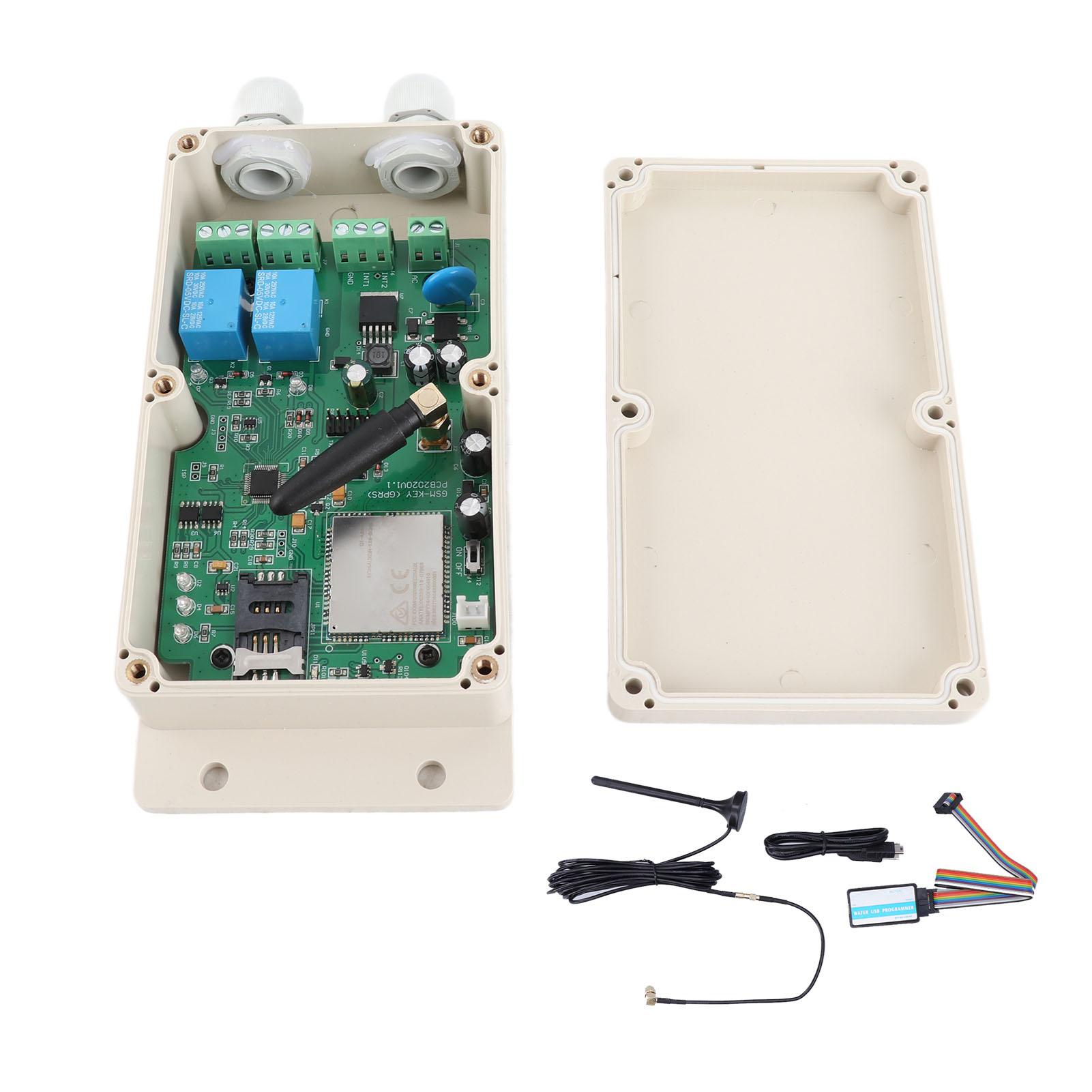 

AC DC 1224V Remote Control Box Double Channel Relay Contact Switch Access for GSMKEY4G 4G/3G/GSM AU