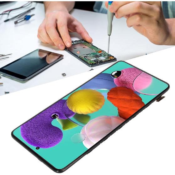 Screen Replacement for Galaxy A51, Display Digitizer Assembly with Frame & Repair Tool Kit for Galaxy A51 A515 A515U A515A