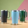 20oz Stainless Steel Double Walled Tumbler With Lid And Handle Travel Mug Colourful Tumbler Double Wall Vacuum