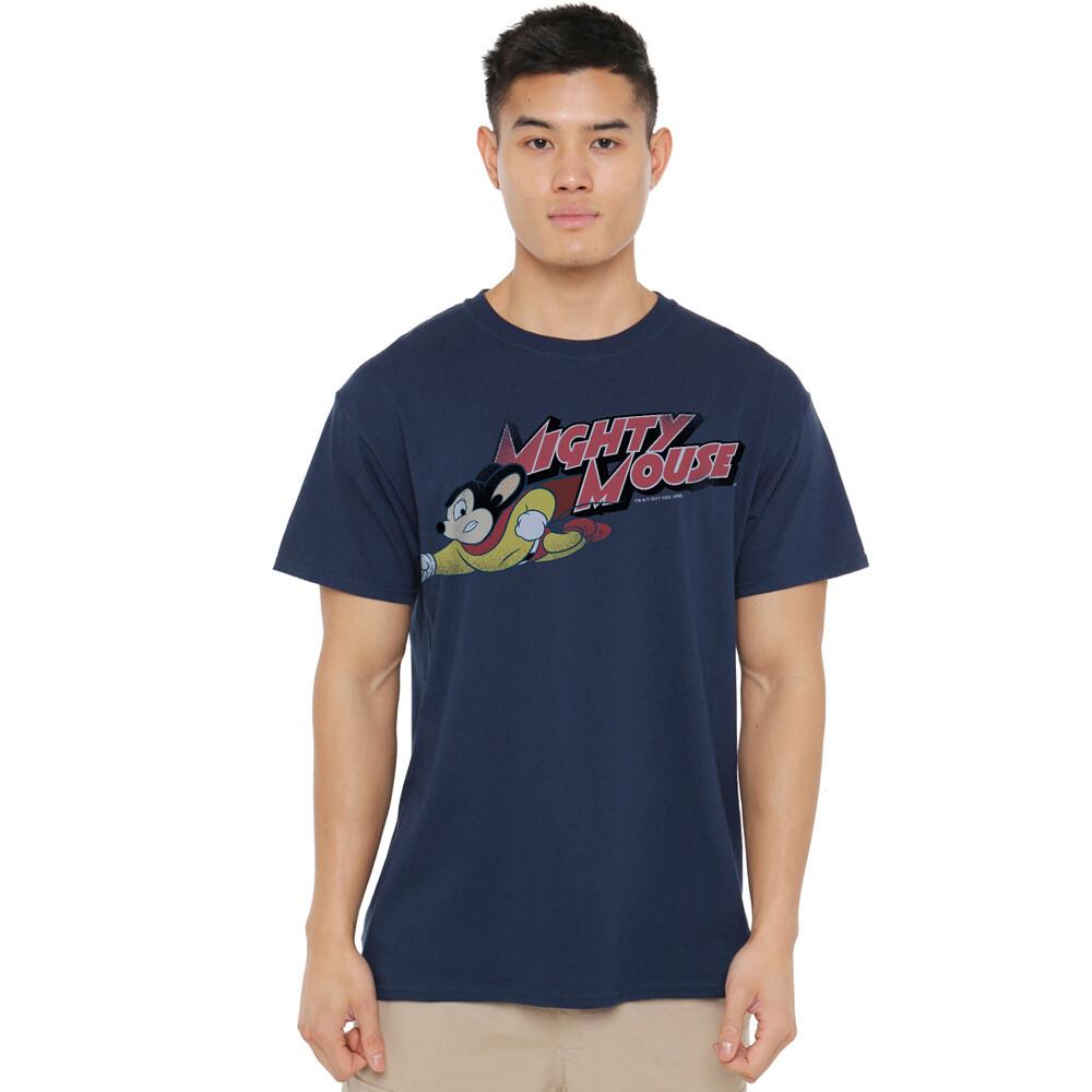 Mighty Mouse Mighty Retro T-Shirt S-2XL Navy XL