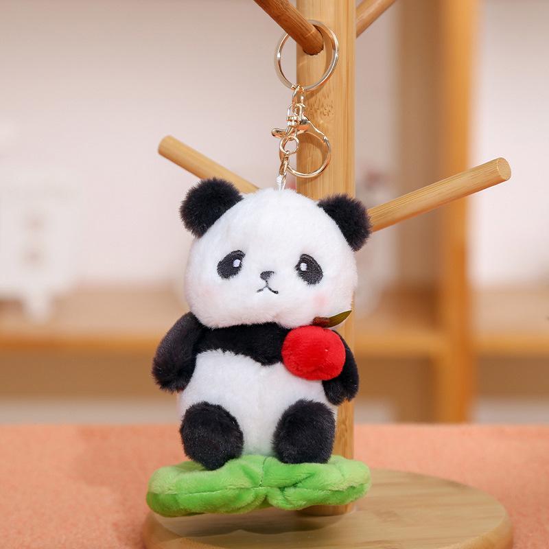 Fruit Panda Plush Doll Pendant Keychain Backpack Cute Little Doll Jewelry Toy Gift Doll