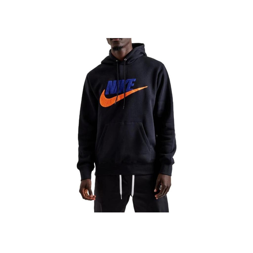 Nike Pullover Hoodie with Logo and Letter Embroidery Men Tops Black FN3104-010
