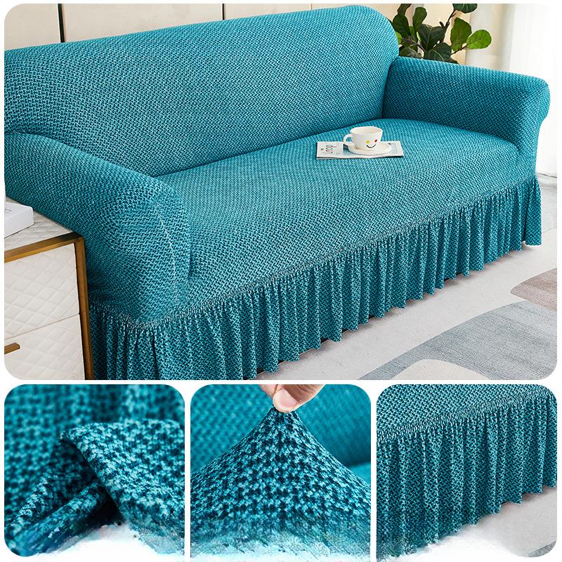 Chenille thicker sofa cover, all-inclusive universal cover, anti-slip and dustproof armrest sofa cover, three-person universal new model